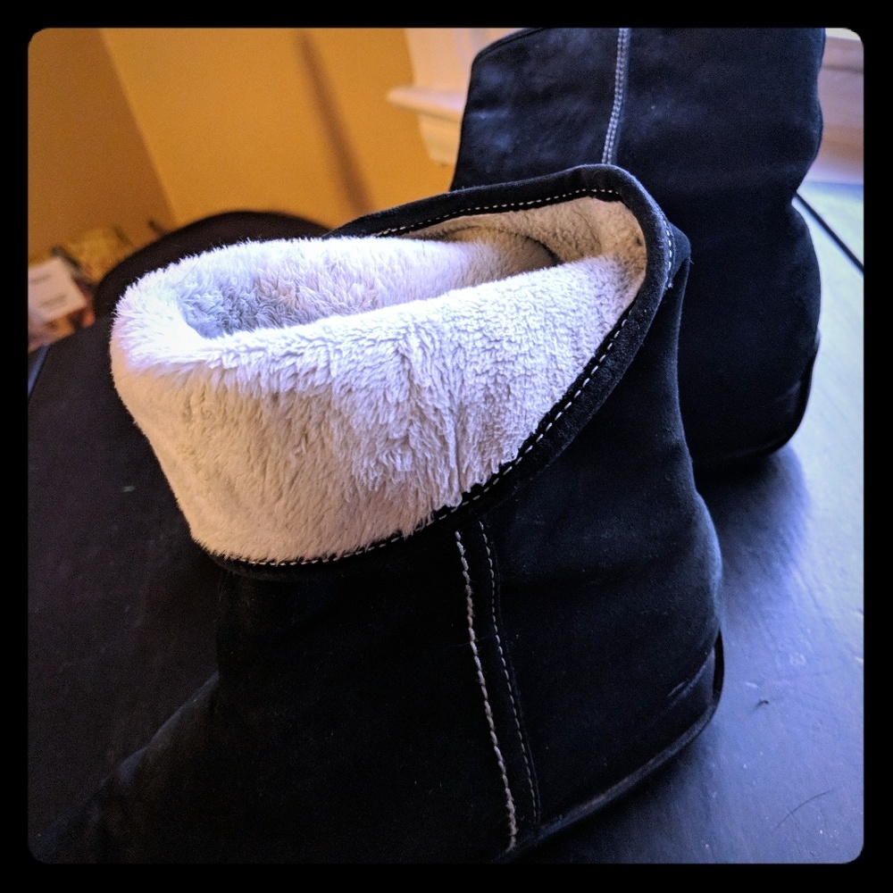 Black Above-Ankle Boots